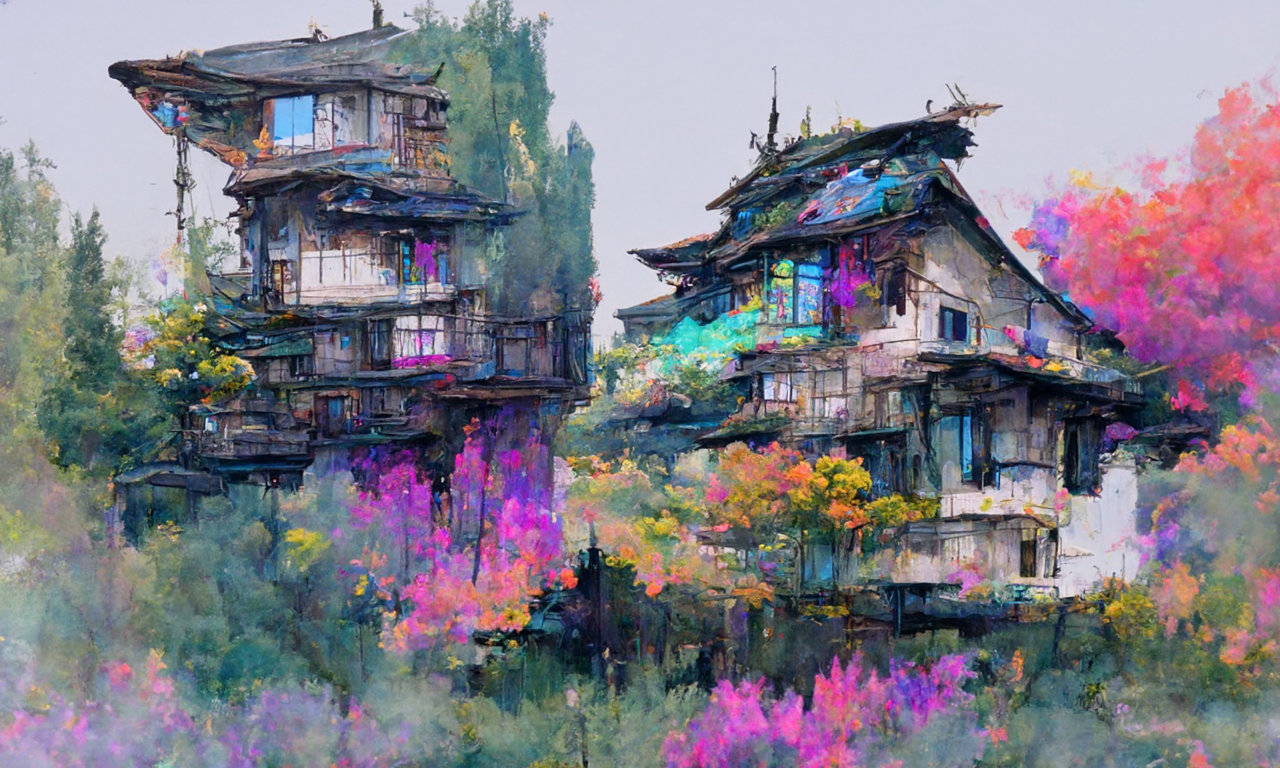 水彩绘画 文本指导的diffusion绘画模型